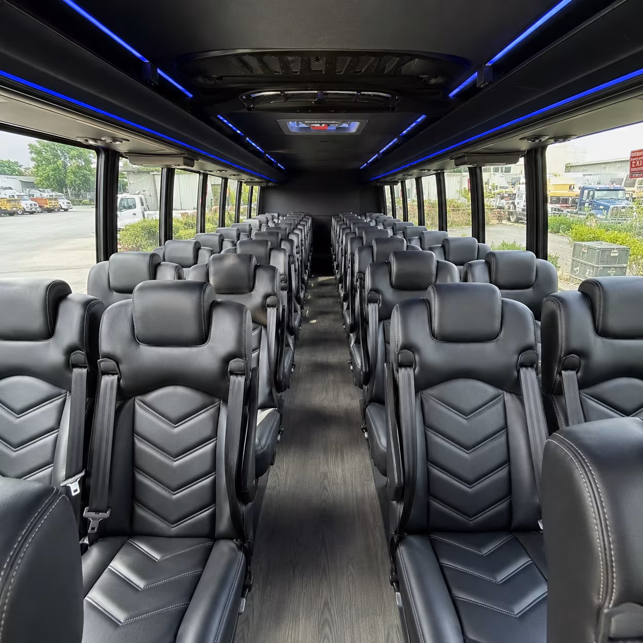 charter buses for large wedding receptions at the pomona fairplex