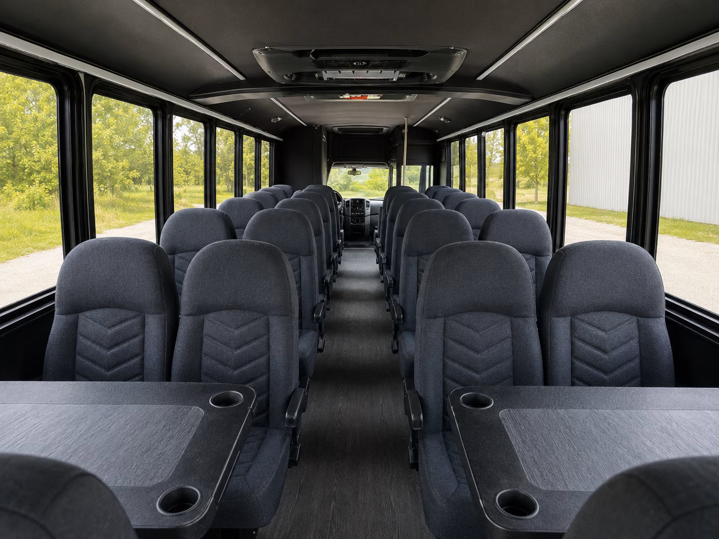pomona 15 passenger minibus inside