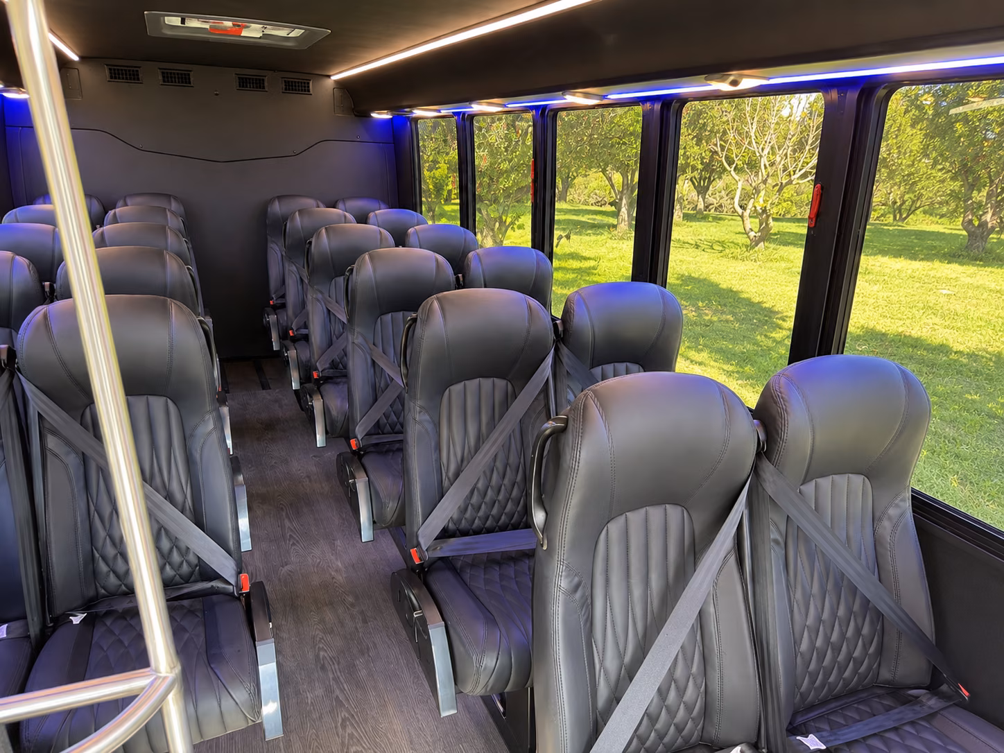 pomona 20 passenger minibus inside