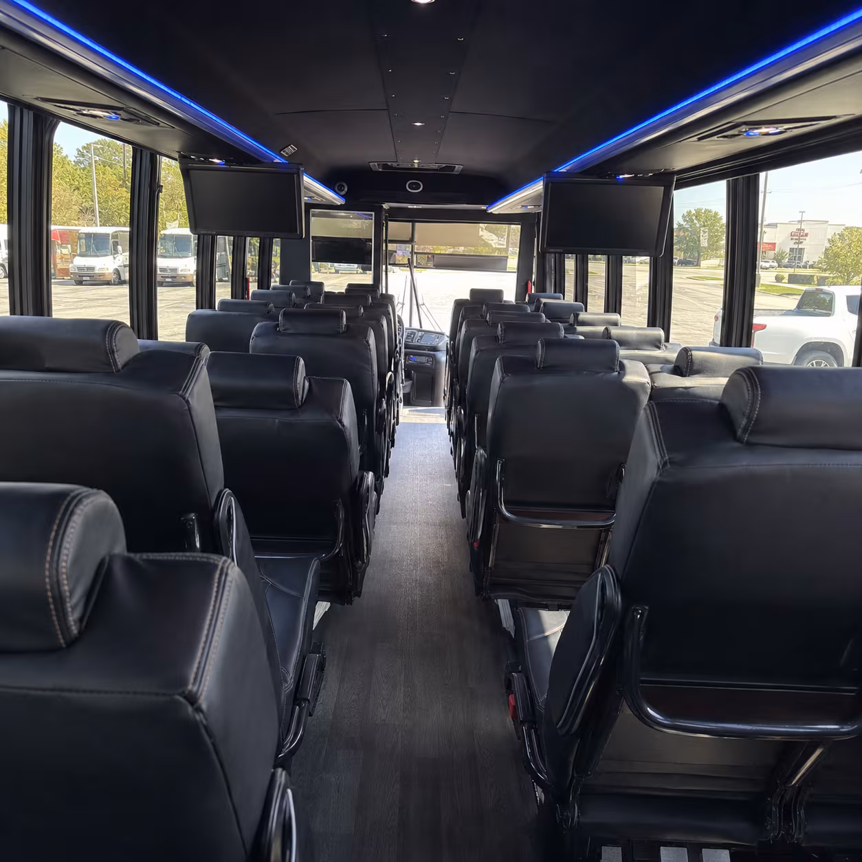 pomona 25 passenger minibus interior