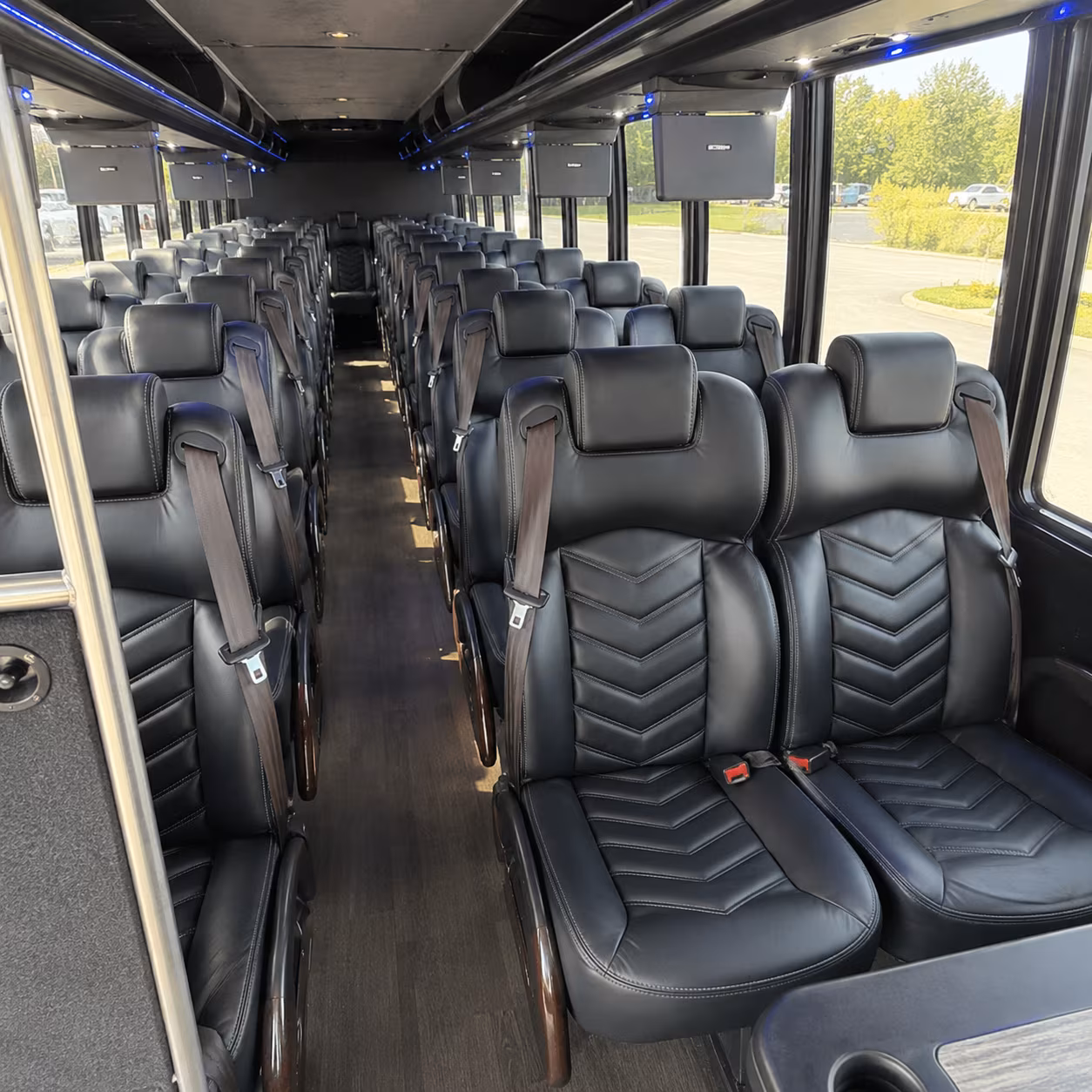 pomona 30 passenger minibus interior