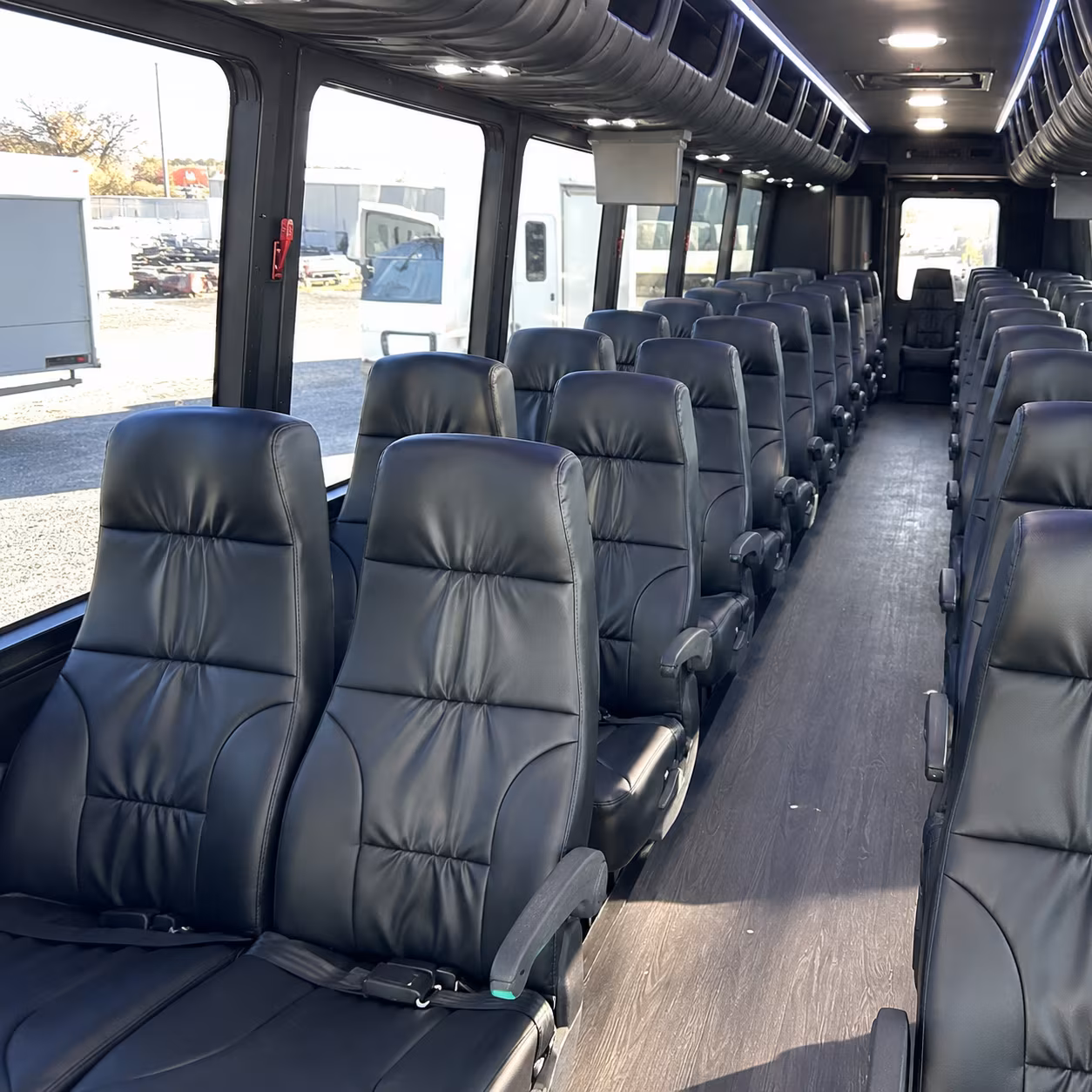 pomona 35 passenger minibus inside