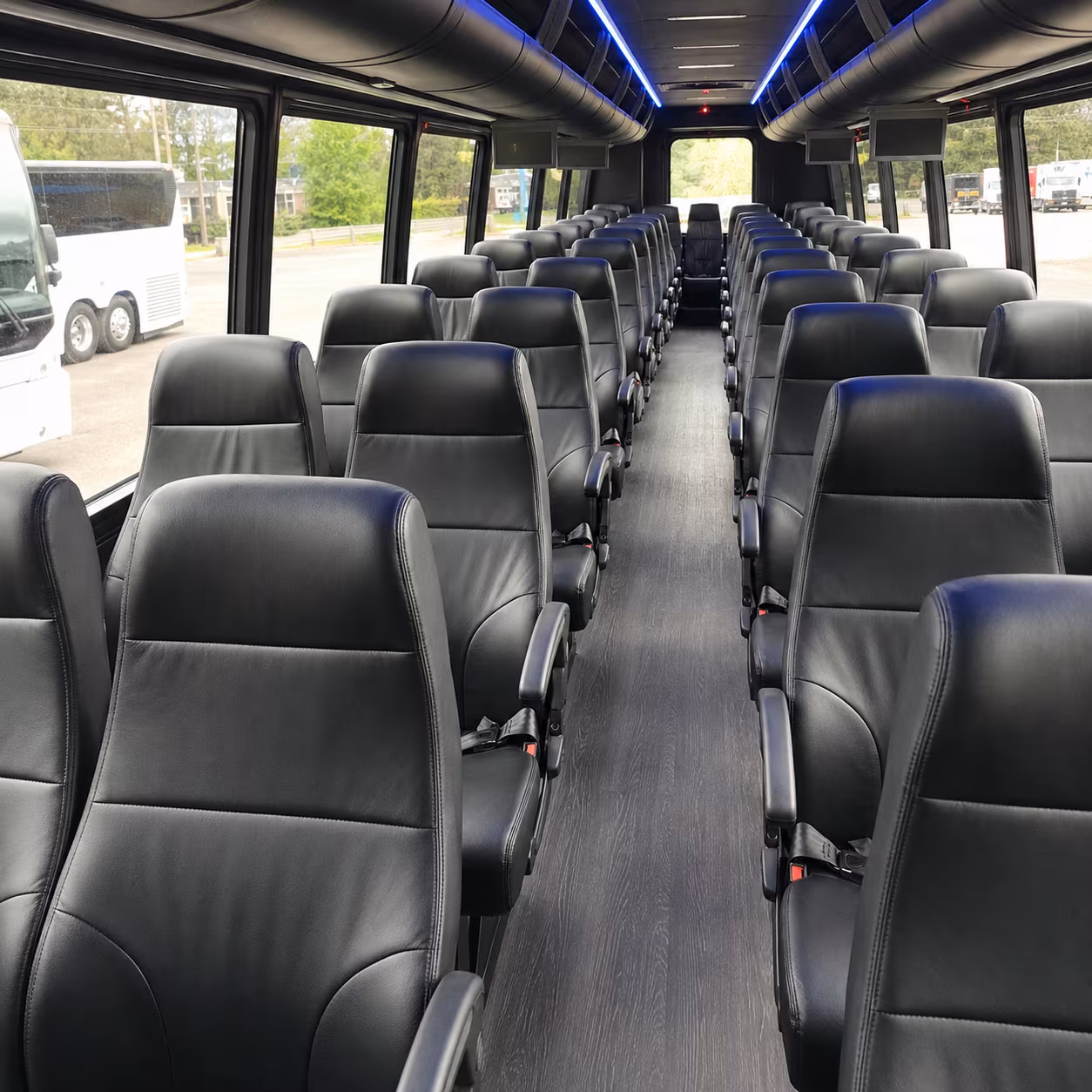 pomona 35 passenger minibus interior