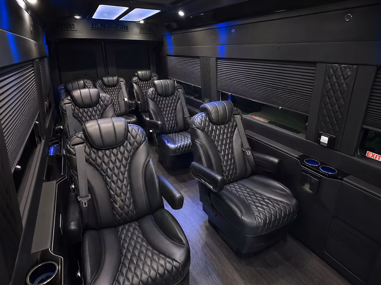 pomona corporate event transportation onboard seating