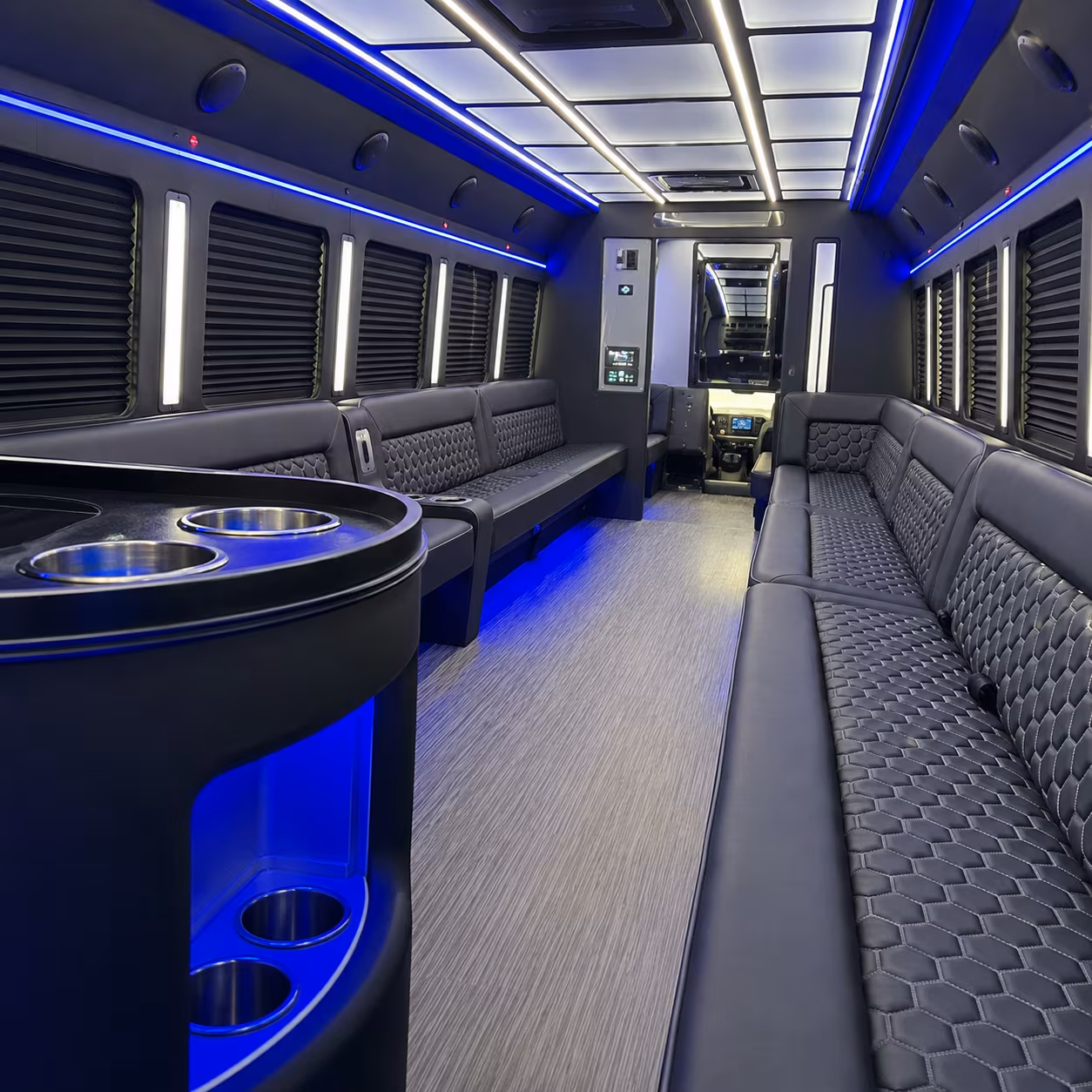 pomona party bus interior