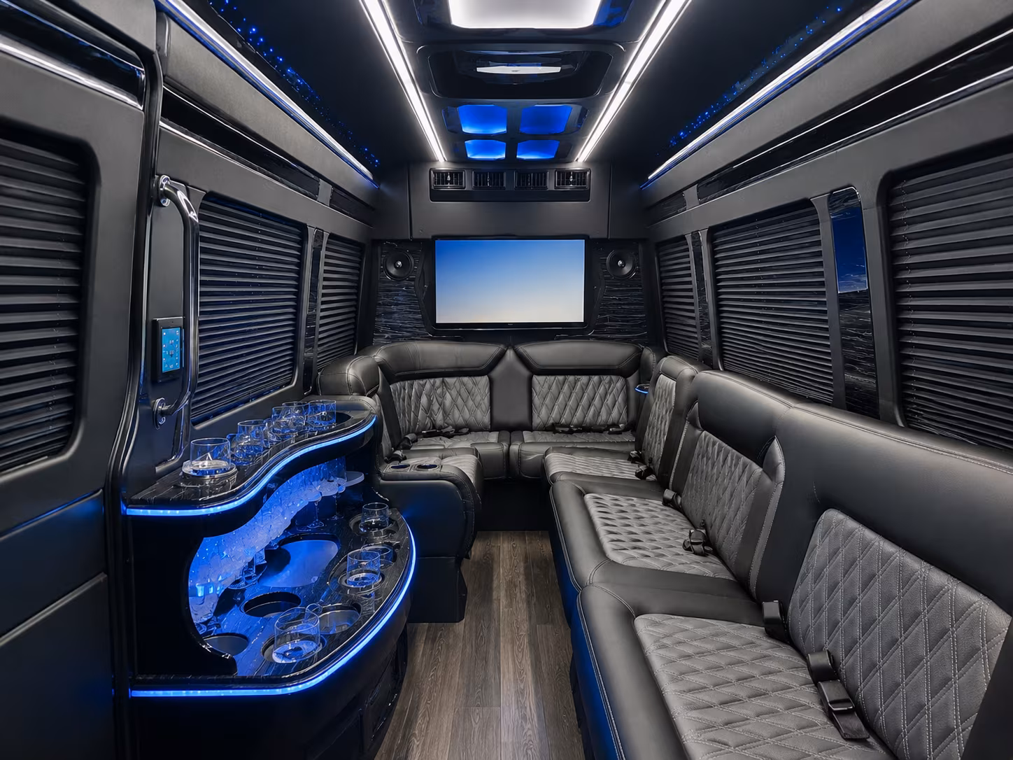 pomona sprinter limousine inside
