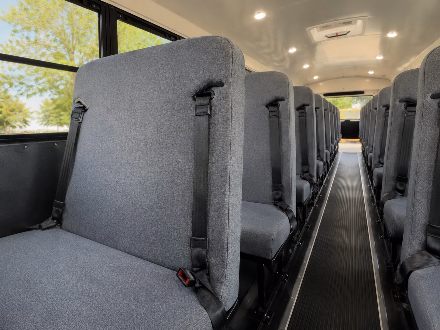 school bus inside
