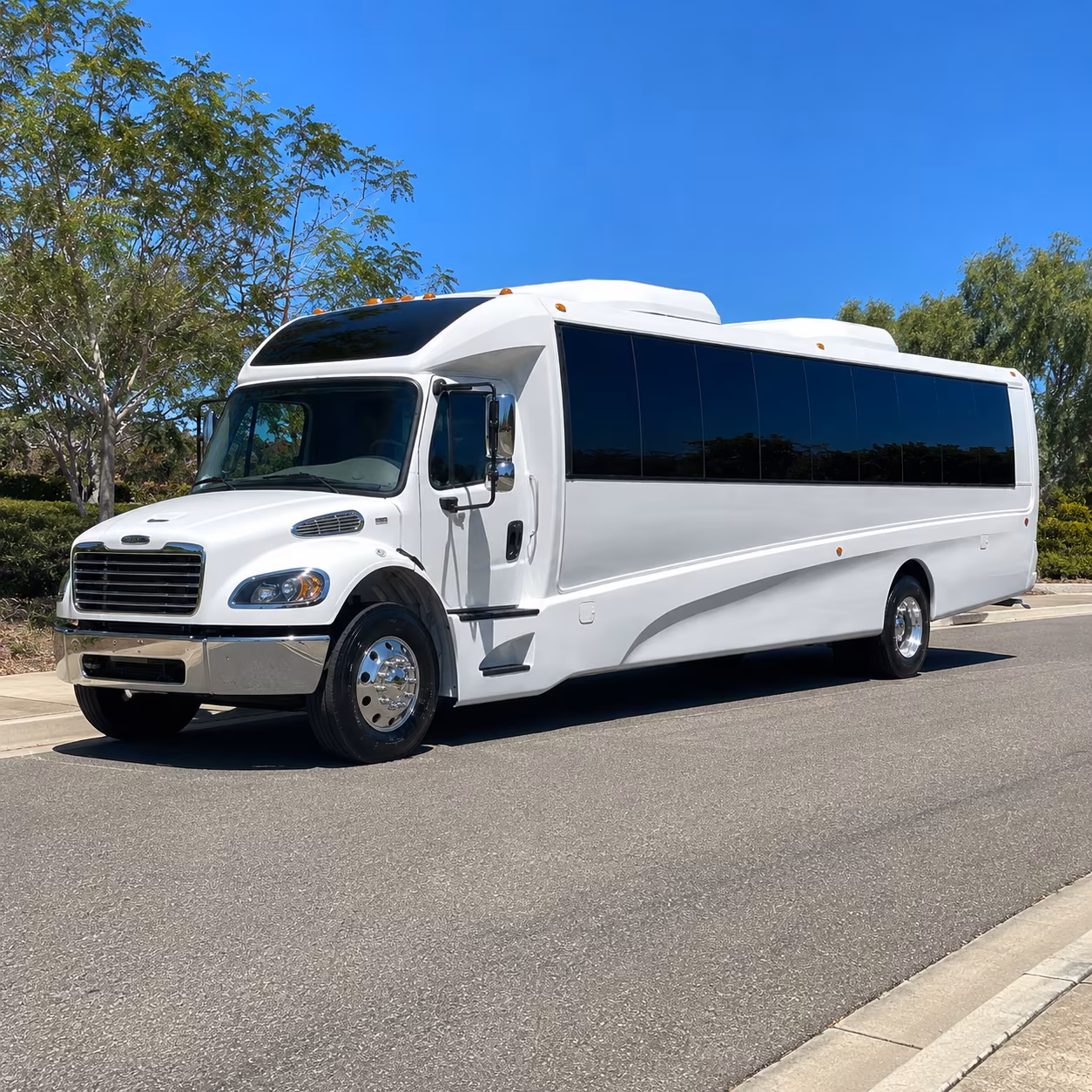 youth group and confirmation class buses in pomona